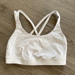 Lululemon Energy White Sports Bra Size Small/6
